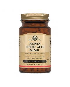 Solgar Alpha Lipoic Acid Capsules BAA 60mg, No. 30 | Buy Online