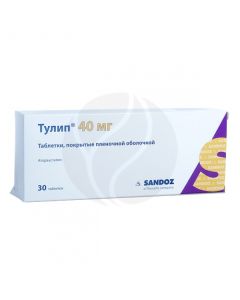 Tulip tablets 40mg, no. 30 | Buy Online