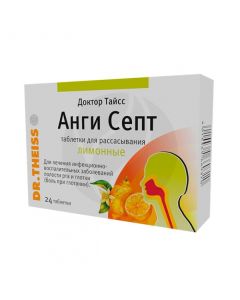 Angi sept tablets lemon, no. 24 | Buy Online