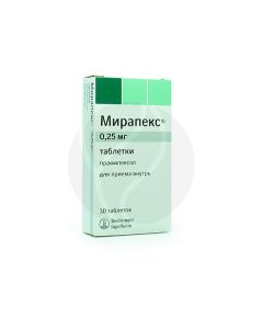Mirapex tablets 0.25mg, No. 30 | Buy Online