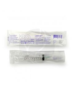 Syringe 3-piece. one time. sterling 'Luer' with a 21g 20ml needle | Buy Online