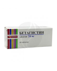 Betahistin tablets 24mg, No. 60 | Buy Online