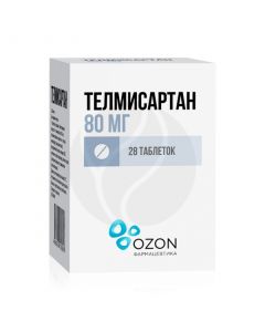 Telmisartan tablets 80mg, No. 28 | Buy Online