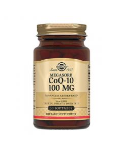 Solgar Coenzyme Q-10 100mg capsule dietary supplement 462mg, No. 30 | Buy Online