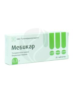 Mebikar tablets 300mg, No. 20 | Buy Online