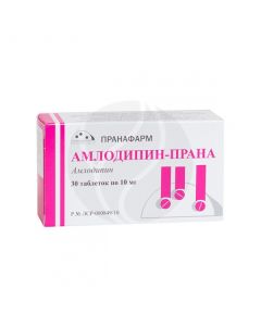 Amlodipine Prana tablets 10mg, No. 30 | Buy Online