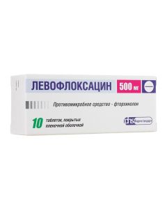 Buy cheap Levofloxacin | Levofloxacin tablets coated. 500 mg 10 pcs. online www.buy-pharm.com