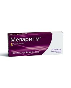 Buy cheap melatonin | Melarithm tablets are coated. 3 mg 24 pcs. online www.buy-pharm.com