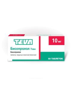 Buy cheap bisoprolol | Bisoprolol-Teva tablets coated.pl.ob. 10 mg 50 pcs. online www.buy-pharm.com
