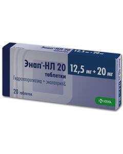 Buy cheap Hydrohlorotyazyd, enalapril | Enap-NL 20 tablets 12.5 mg + 20 mg 20 pcs. online www.buy-pharm.com