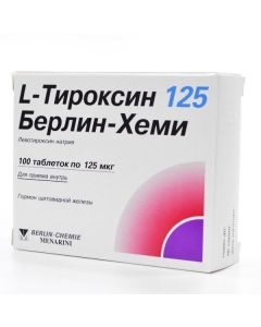 Buy cheap Levothyroxine sodium | L-Thyroxine 125 Berlin Chemie tablets 125 mcg, 100 pcs. online www.buy-pharm.com