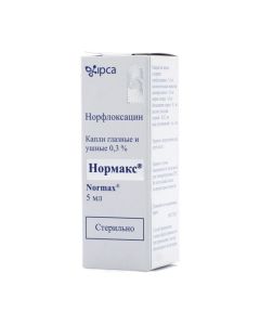Buy cheap norfloxacin | Normax eye and ear drops 0.3%, 5 ml online www.buy-pharm.com