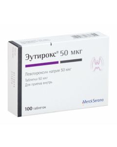Buy cheap Levothyroxine sodium | Eutiroks tablets 50 mcg, 100 pcs. online www.buy-pharm.com