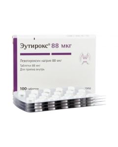 Buy cheap Levothyroxine sodium | Eutiroks tablets 88 mcg, 100 pcs. online www.buy-pharm.com