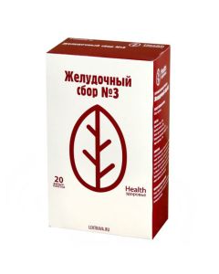 Buy cheap Ayra rhizomes, Valeryan rhizomes with roots, Krapyv lystya, Krushyn bark, Mint hide lystya | Gastric collection No. 3 filter bags 2 g 20 pcs. online www.buy-pharm.com
