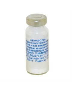 Buy cheap Cephazolin | Cefazolin then. d / pr-r solution for in / ven.and in / mouse.input. fl. 1 g online www.buy-pharm.com