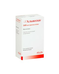 Buy cheap Tsyklesonyd | Alvesco inhalation aerosol 160 mcg / dose, 60 doses online www.buy-pharm.com