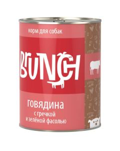 Four-legged gourmet Brunch for dogs Beef with buckwheat and green beans 340g - cheap price - buy-pharm.com
