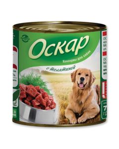 Oscar canned food for dogs with turkey 750g - cheap price - buy-pharm.com