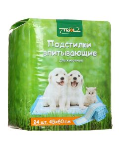 Absorbent pads for toilet 45 * 60cm 24 pieces, DP09 - cheap price - buy-pharm.com