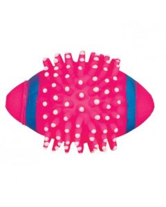 Rugby ball with spikes vinyl toy for dogs 115mm - cheap price - buy-pharm.com