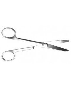 Curved surgical blunt scissors, length 170mm - cheap price - buy-pharm.com