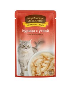 Country delicacies Homemade dinners chicken and duck in tender jelly, spider 70g - cheap price - buy-pharm.com