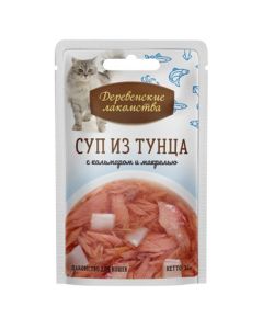 Rustic delicacies Tuna soup with squid and mackerel for cats 35g - cheap price - buy-pharm.com