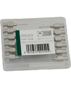 Luer Lock Eco Henke reusable needles 0.8x15mm 12pcs - cheap price - buy-pharm.com