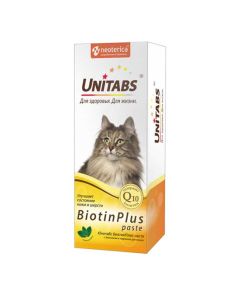 Unitabs BiotinPlus (Unitabs BiotinPlus) paste with biotin and taurine for cats 120ml - cheap price - buy-pharm.com