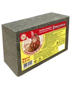 Feed briquette Grouse for poultry (briquette, 2.5kg) - cheap price - buy-pharm.com