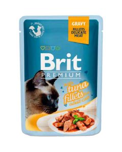 Brit Premium Gravy Tuna fillets for cats tuna fillet pieces in sauce, spider 85g - cheap price - buy-pharm.com