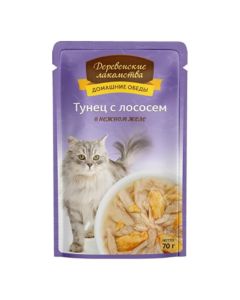 Rustic delicacies Homemade dinners tuna with salmon in tender jelly, spider 70g - cheap price - buy-pharm.com