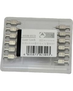 Luer Lock Eco Henke reusable needles 0.7х4mm 12pcs - cheap price - buy-pharm.com