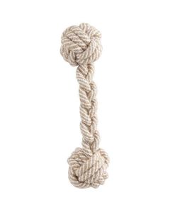 Toy for dogs Rope braided dumbbell 200mm - cheap price - buy-pharm.com