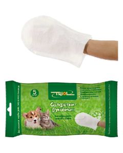 Wet mittens for animals 260 * 170mm - cheap price - buy-pharm.com