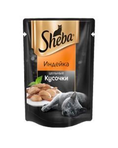 Sheba for adult cats turkey pieces 80g - cheap price - buy-pharm.com