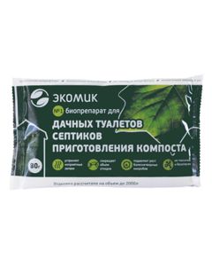 Biopreparation Ekomik for country toilets and septic tanks 80g - cheap price - buy-pharm.com