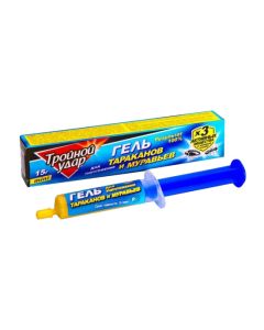 Brownie Proshka Triple Strike gel from cockroaches syringe 15g - cheap price - buy-pharm.com