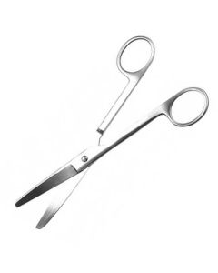 Straight surgical blunt scissors length 140mm - cheap price - buy-pharm.com
