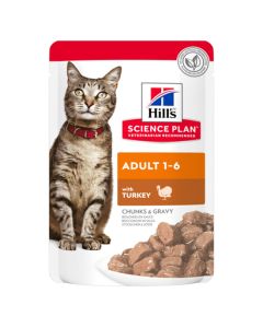 Hill's Science Plan cat food with turkey (chunks in sauce) 85g - cheap price - buy-pharm.com