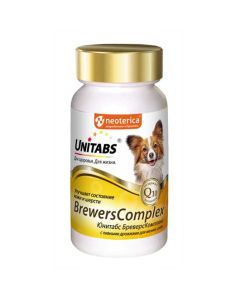 Unitabs BrewersComplex with brewer's yeast for small dogs (100tab) 75g - cheap price - buy-pharm.com