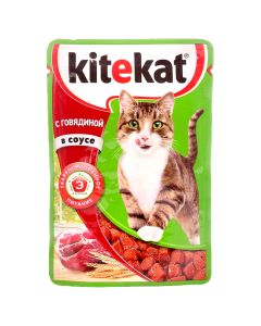 Kitekat beef in sauce 85g - cheap price - buy-pharm.com