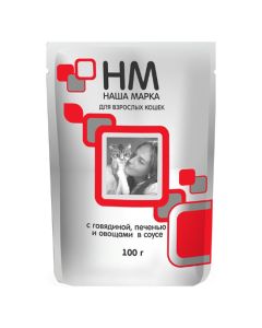 Our Brand of spiders for cats Beef, liver, vegetables in sauce 100g - cheap price - buy-pharm.com