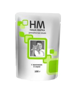 Our Brand of spiders for cats Rabbit in sauce 100g - cheap price - buy-pharm.com