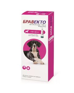 Bravecto Spot On 1400mg drops for dogs 40-56kg against ticks and fleas - cheap price - buy-pharm.com