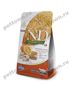 Farmina N&D Codfish & Orange Adult cat food fish with orange 10kg - cheap price - buy-pharm.com
