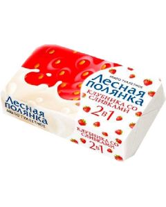 Forest glade solid soap 2in1 Strawberry with cream 90g - cheap price - buy-pharm.com