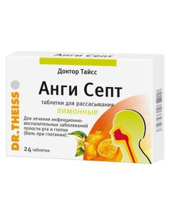 Buy Dr. Theiss 'Angi Sept', lemon, 24 pcs | Online Pharmacy | https://buy-pharm.com
