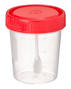 Buy Perint JSC 10 pieces. Universal sterile test container with removable spoon, 60 ml | Online Pharmacy | https://buy-pharm.com